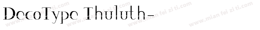 DecoType Thuluth字体转换